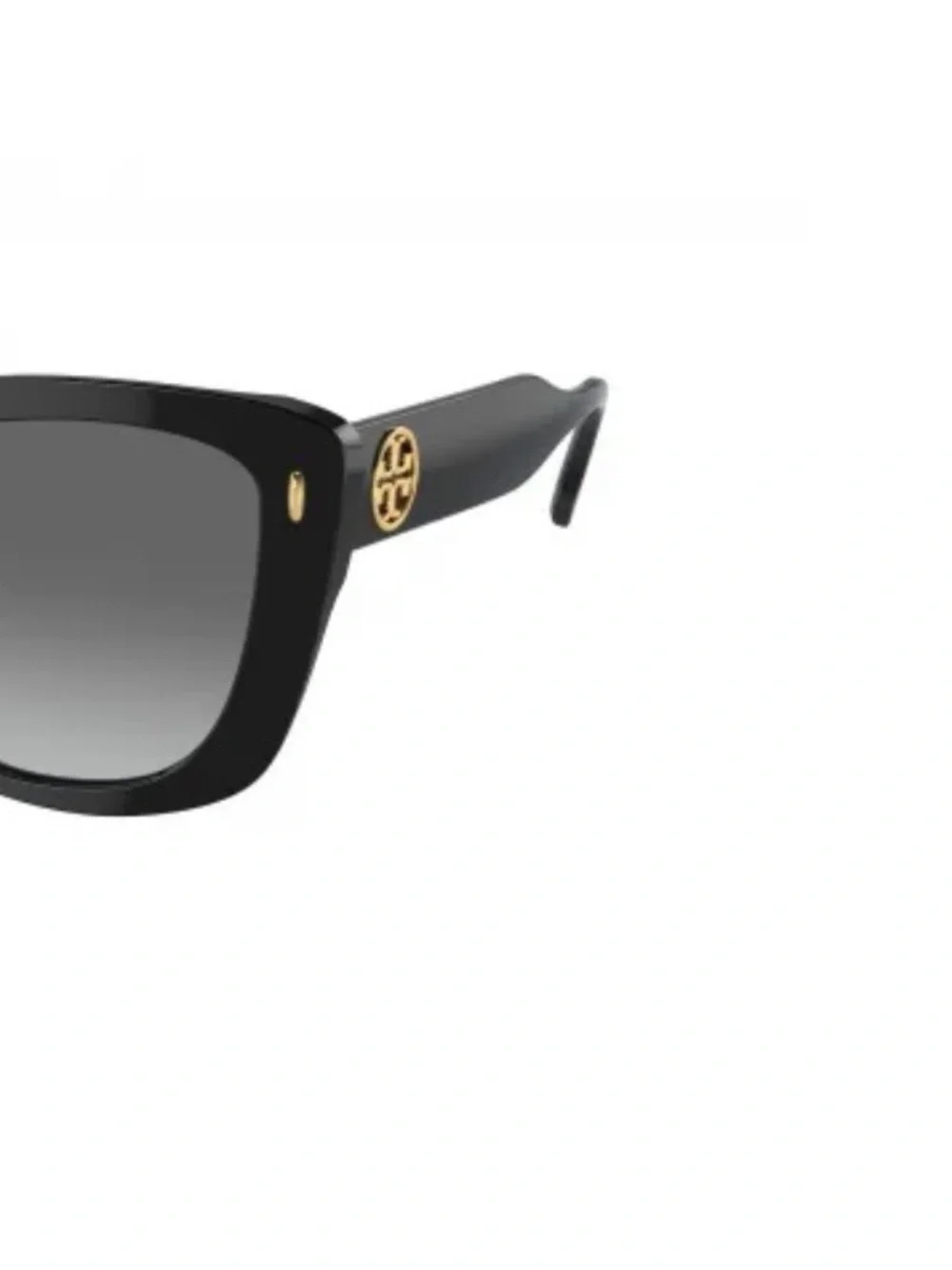 Tory Burch Black Sunglasses with Gold Logo Accent
